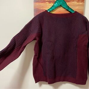 Firth Cashmere wool sweater bordeaux navy xs/s